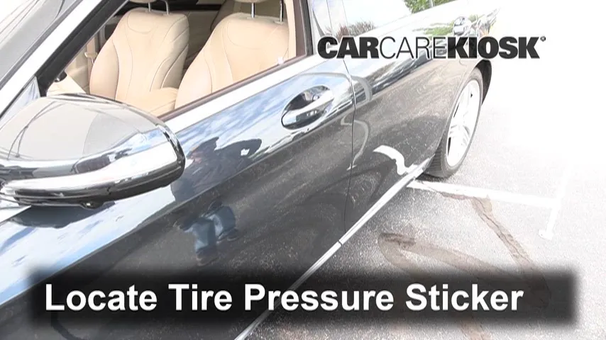 2016 Mercedes-Benz S550 4Matic 4.6L V8 Turbo Pneus et roues Vérifier la pression des pneus